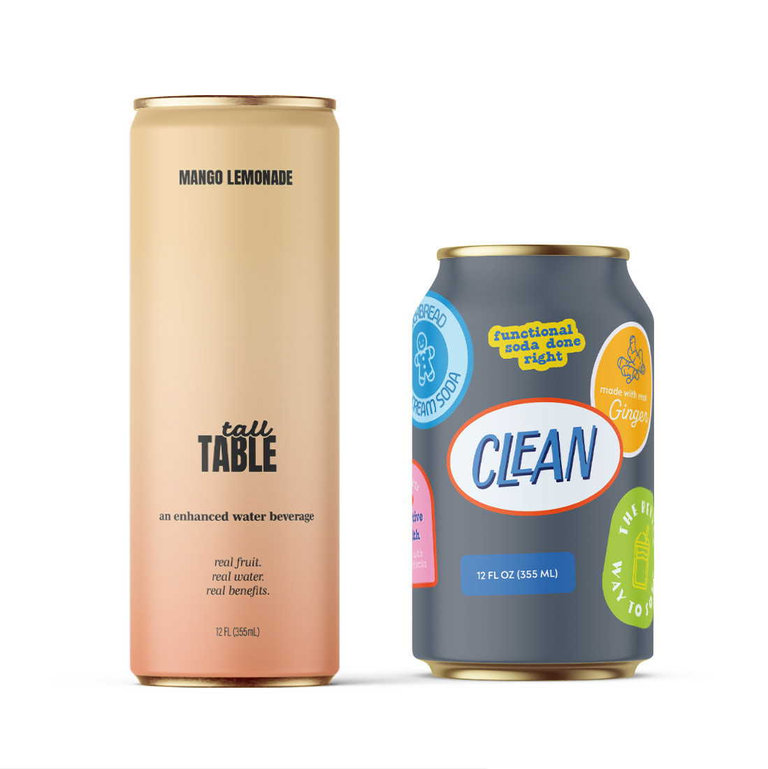 Shrink sleeve labeled cans